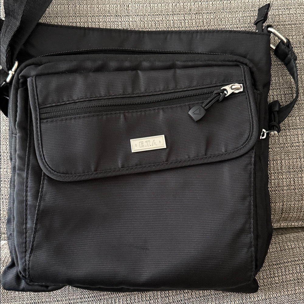 Black Men's Messenger Bag
